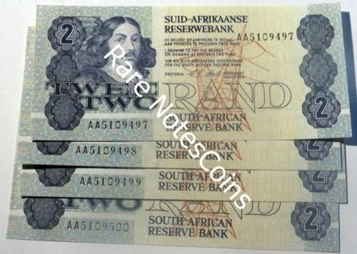 4 Unc Sequential CL Stals 1990 Type 12 First Issue A/E Banknotes AA 5109497