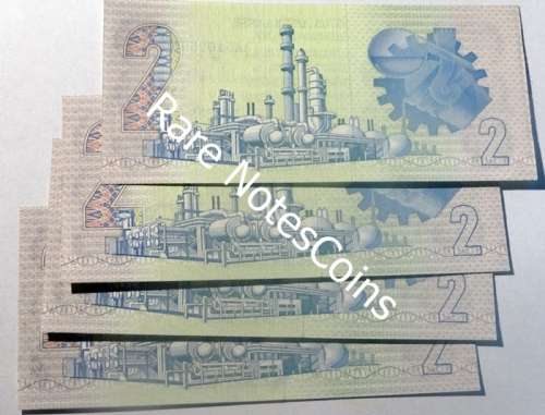 4 Unc Sequential CL Stals 1990 Type 12 First Issue A/E Banknotes AA 5109497