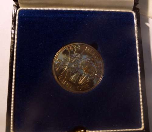 Proof South African 1988 Dias Silver R1