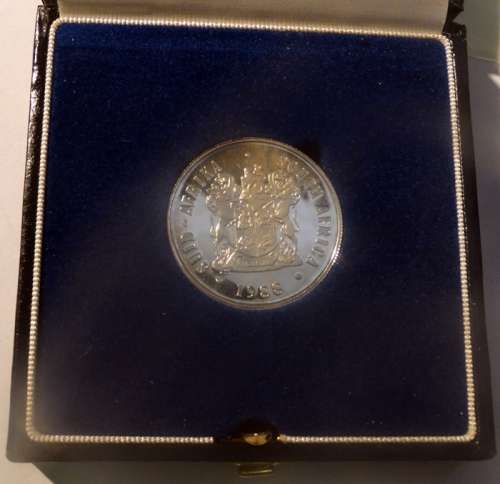 Proof South African 1988 Dias Silver R1