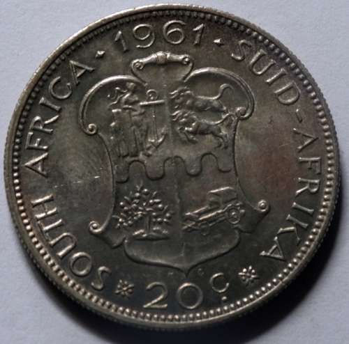 1961 South African Twenty Cent