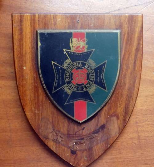 The Rhodesian Regiment Plaque