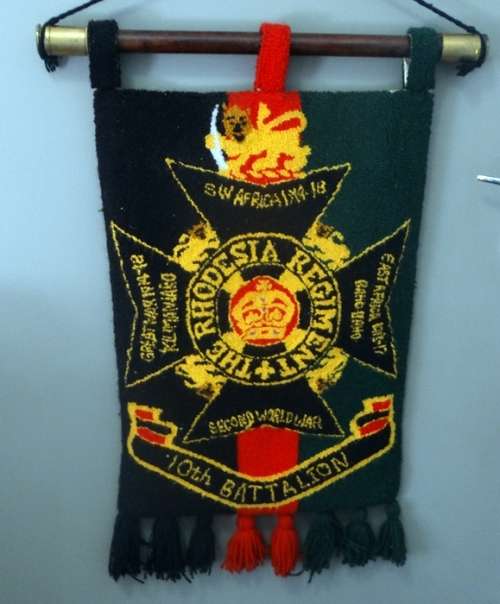 The Rhodesian Regiment 10th Batallion Embroidery