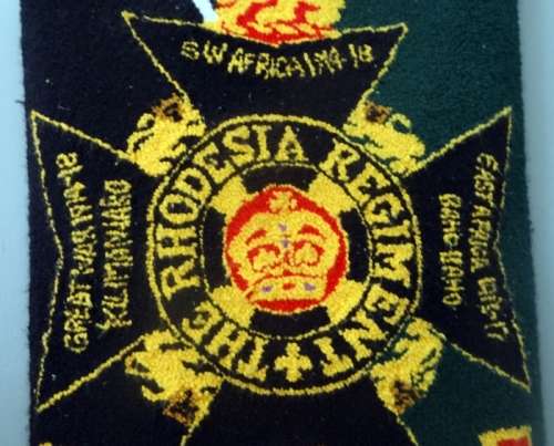 The Rhodesian Regiment 10th Batallion Embroidery
