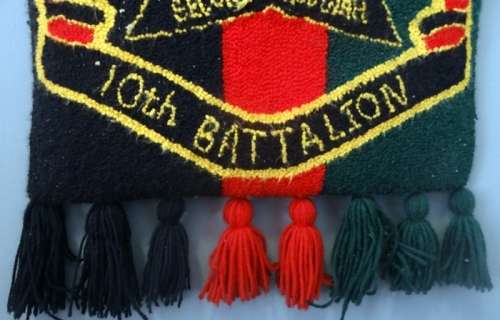The Rhodesian Regiment 10th Batallion Embroidery