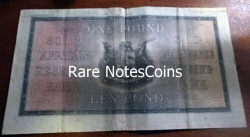 1938 South African Pound Note Make an Offer