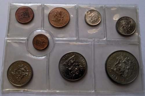 1973 Unc Set of South African Coins