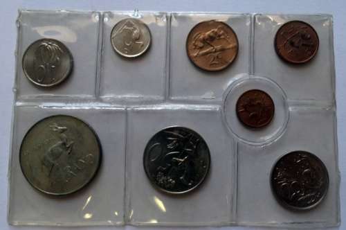1973 Unc Set of South African Coins