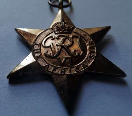 WW2  The Africa Star to J Smith