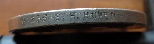 WW2 1939 - 1945 Medal to SH Bowen