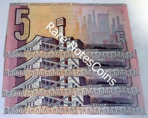 4 Seq CL Stals Five Rand Notes Eng/Afr