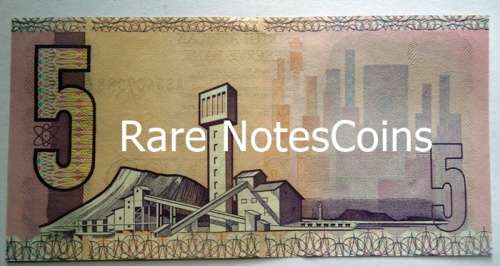 GPC De Kock 3rd Issue Eng/Afr Five Rand Banknote