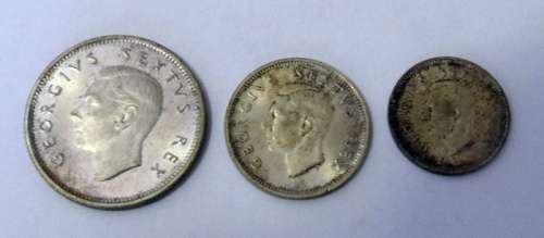 Unc 1952 South African Silver Trio