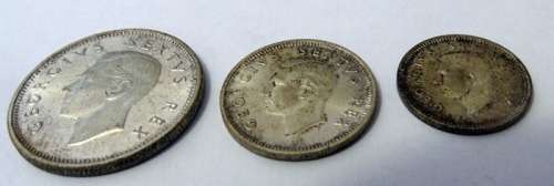 Unc 1952 South African Silver Trio