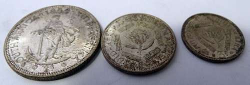 Unc 1952 South African Silver Trio