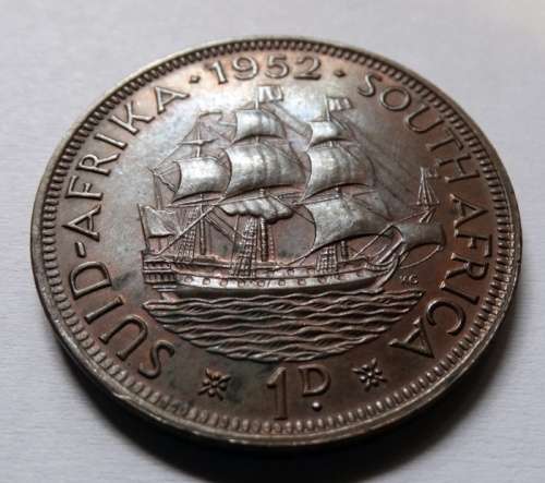 Unc 1952 South African Penny