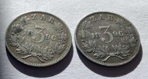 Two 1896 ZAR Tickeys