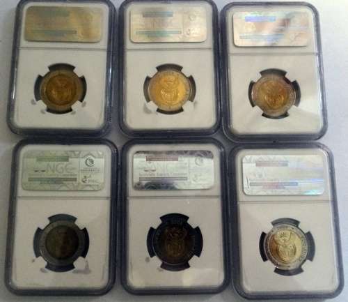 6 Mandela 2008 MS65 Coins Worthless Bid per Coin