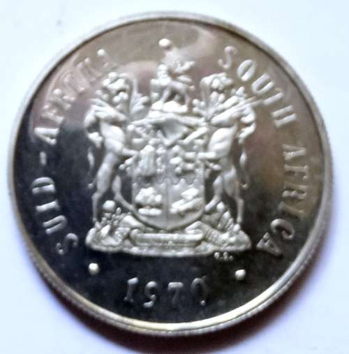 1970 Proof South African Silver R1