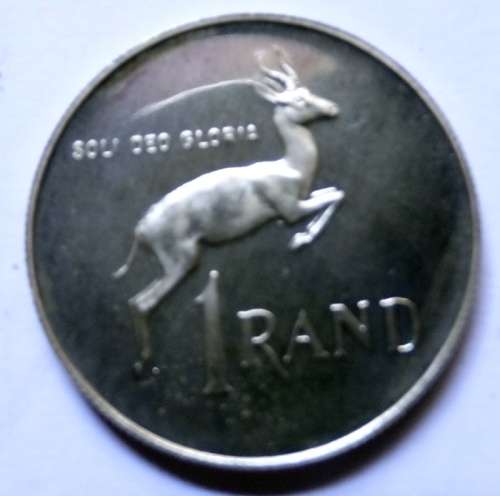 1970 Proof South African Silver R1