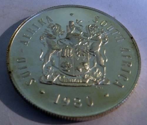 1980 Proof South African  Silver R1