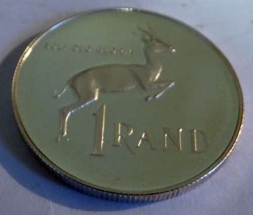 1980 Proof South African  Silver R1