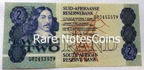 Unc GPC De Kock  Two Rand Note A/E GR0453579