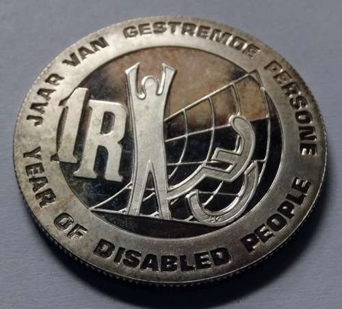 1986 South African Silver R1 in SAM Box