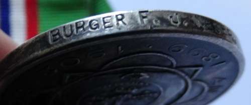 Anglo Boer War Medal to Burger FJ Neser
