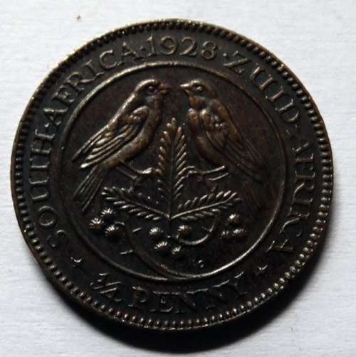 1928 Unc South African Farthing