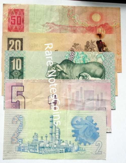 GPC De Kock Type Set R2 - R50 Banknotes