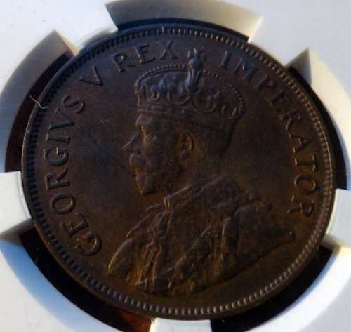 1936 South African AU58 BN Penny