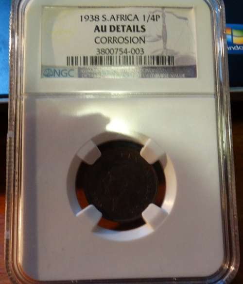 1938 South African AU Details  Farthing