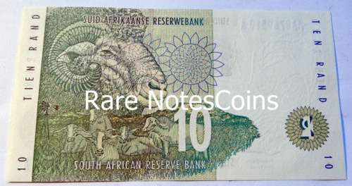 Unc Ten Rand Type 18 T Mboweni AA 1st Issue Banknote E/A