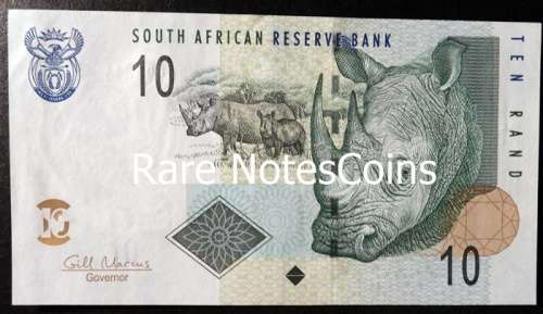 Unc G Marcus 1st Issue Ten Rand Note A/E