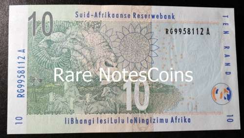 Unc G Marcus 1st Issue Ten Rand Note A/E