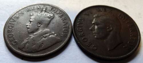1923 & 1947 South African Pennies