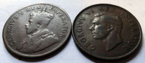 1923 & 1947 South African Pennies
