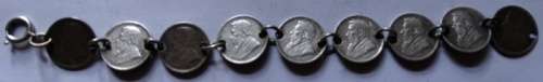 Period Bracelet 8 ZAR Tickeys with Silver Links