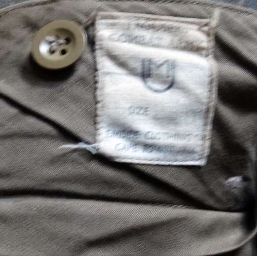 WW2 1960 Military Jacket and Pants Size 32 (1 Small hole)