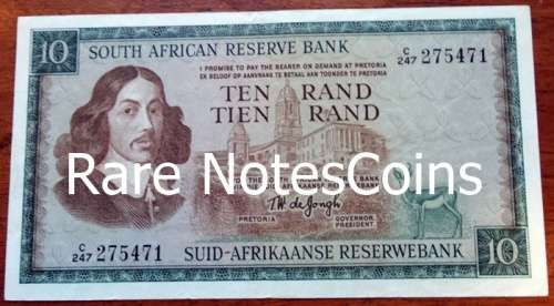 A/Unc 1967 TW De Jongh 1st Issue C247 Banknote