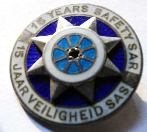 Sterling Silver Badge with Onyx