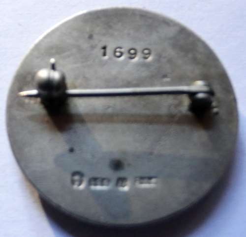 Sterling Silver Badge with Onyx