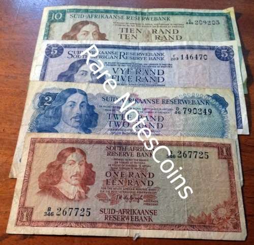 F Condition Type Set of TW De Jongh Banknotes