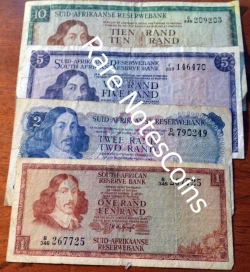 F Condition Type Set of TW De Jongh Banknotes