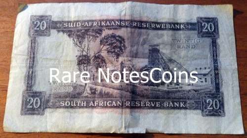 MH De Kock 4th Issue E/A Twenty Rand Banknote (small tear)
