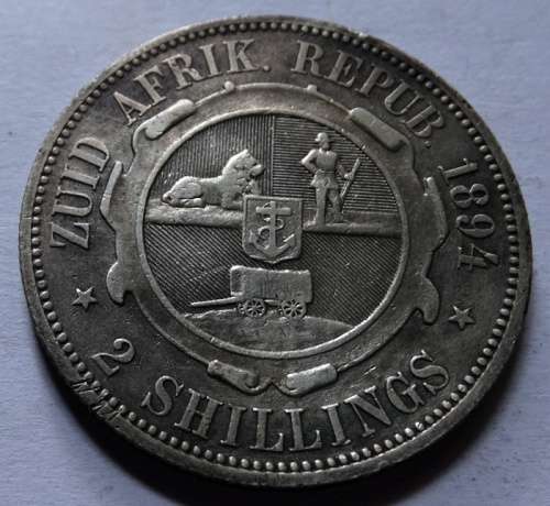 1894 ZAR Two Shilling