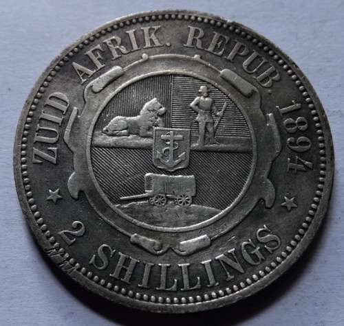 1894 ZAR Two Shilling