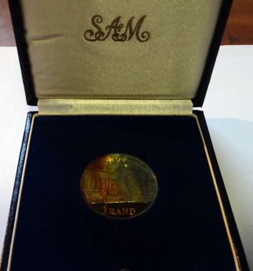 1985 Proof South African Coinage Silver One Rand Coin