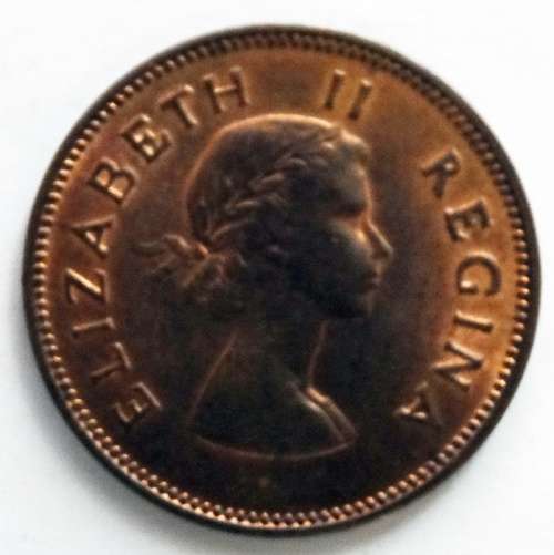 Unc 1960 South African RB Half Penny